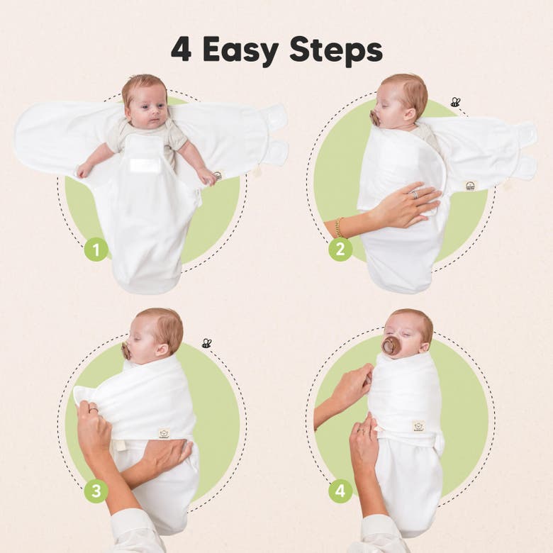 Keababies 3-pack Soothe Zippy Swaddle Wrap In Sage