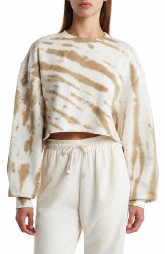 Good american cropped discount sweatshirt