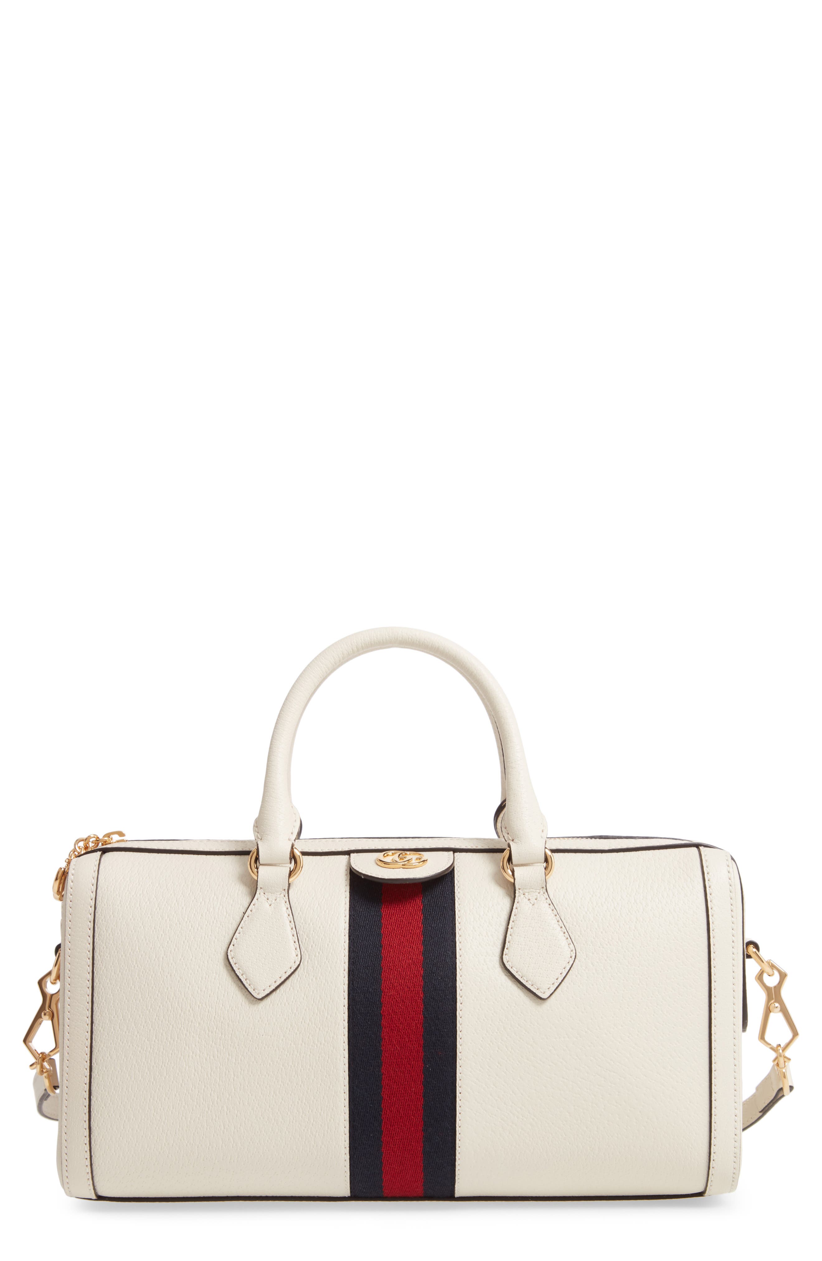 gucci blue and red striped bag