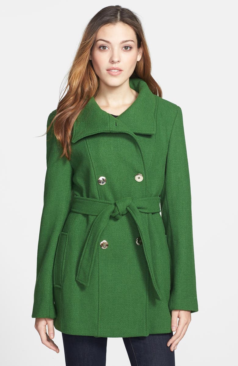 Calvin Klein Double Breasted Wool Blend Coat (Online Only) | Nordstrom
