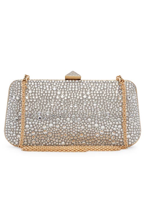 Shop Valentino Garavani Carry Secrets Crystal Embellished Minaudière In V3v Crystal/crystal