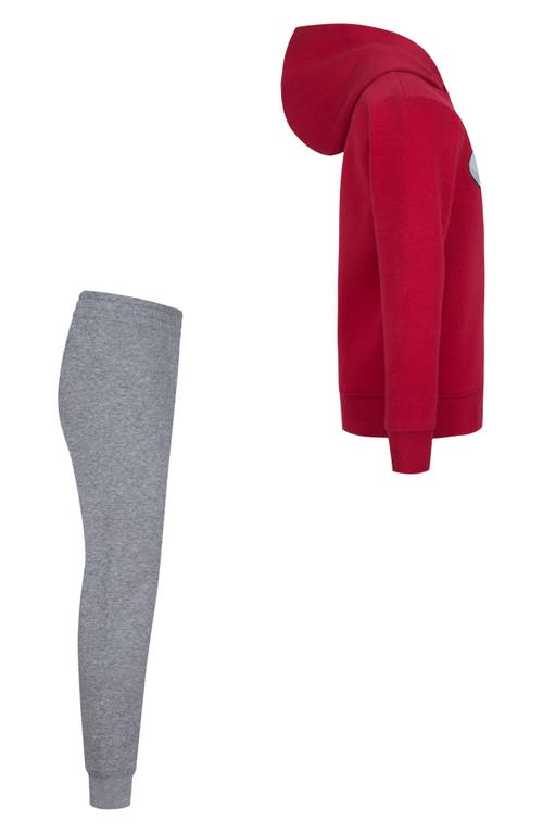 Nike Kids' Sportswear Fleece Hoodie & Joggers Set In Dark Grey Heather