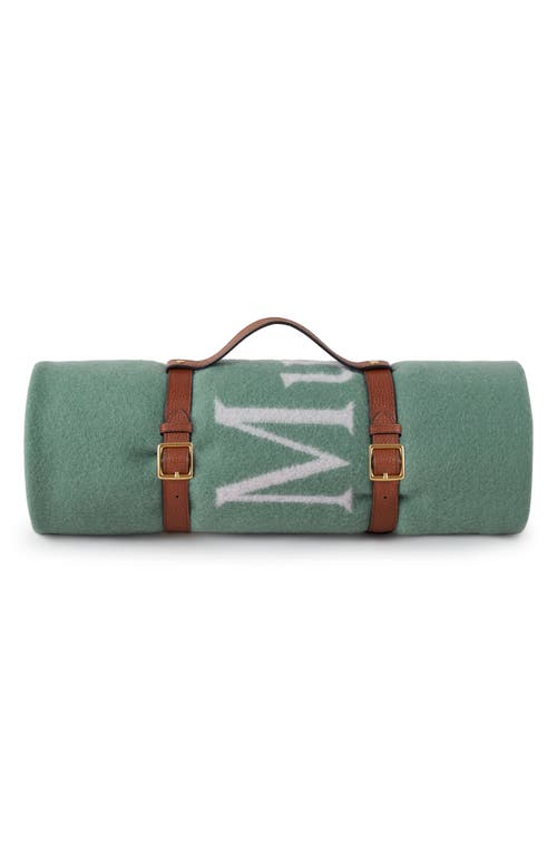 Mulberry Wool Throw Blanket in Cambridge Green at Nordstrom