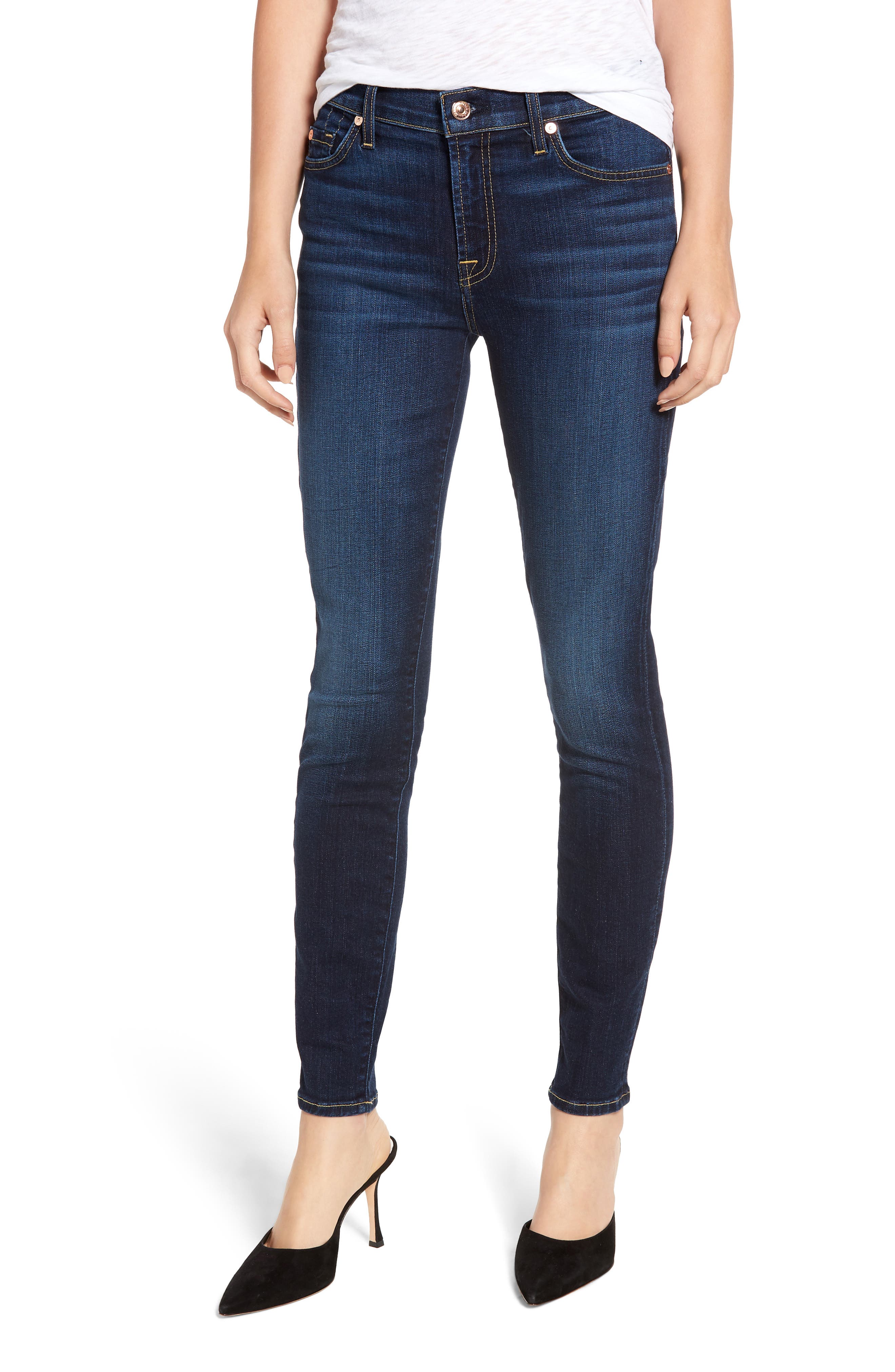 Ankle Skinny Jeans in Fate Air 7 For All Mankind Womens B