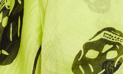 ALEXANDER MCQUEEN MCQUEEN SKULL PRINT SILK SCARF