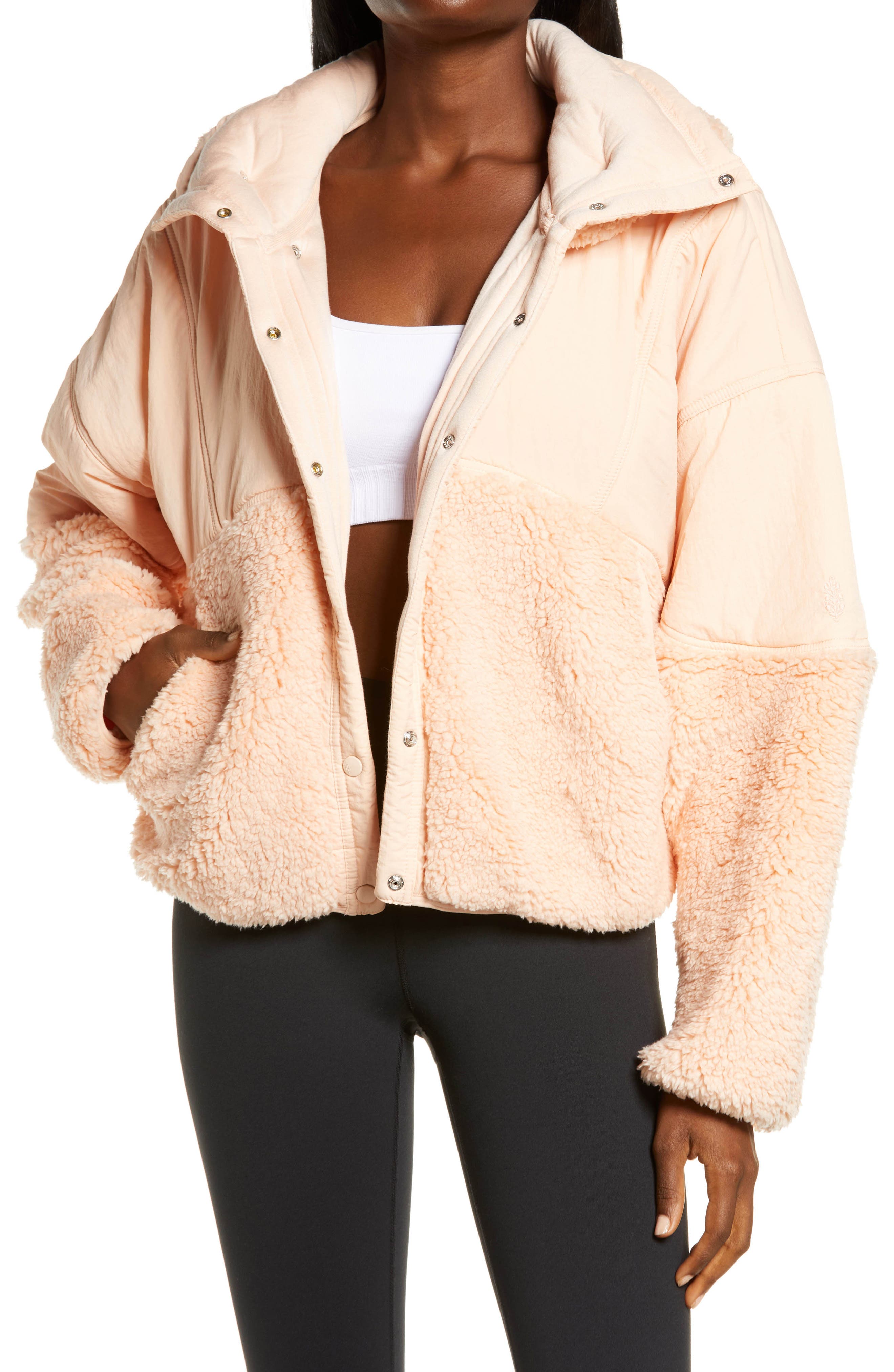coral puffer jacket