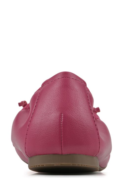 White Mountain Footwear Sunnyside Ii Ballet Flat In Super Pink/smooth