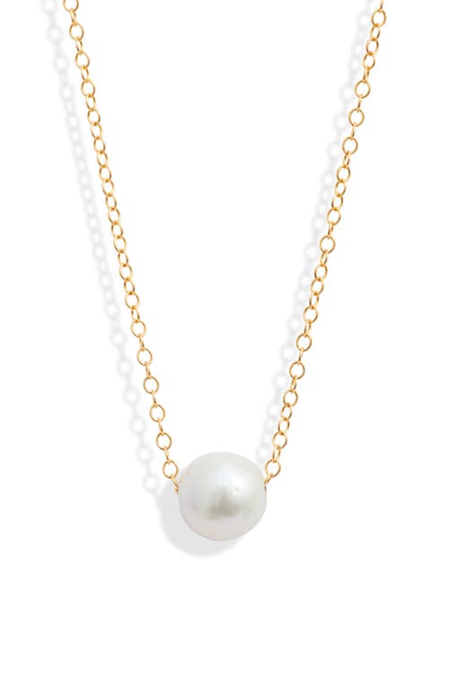 ki-ele Freshwater Pearl Pendant Necklace in Gold at Nordstrom