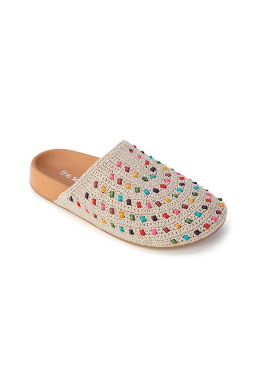 The Sak Bolinas Clog In Ecru Multi Beads