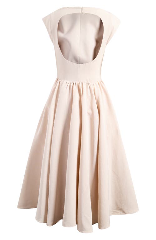 HOUSE OF CB HOUSE OF CB DEBUTANTE OPEN BACK SATIN MIDI DRESS