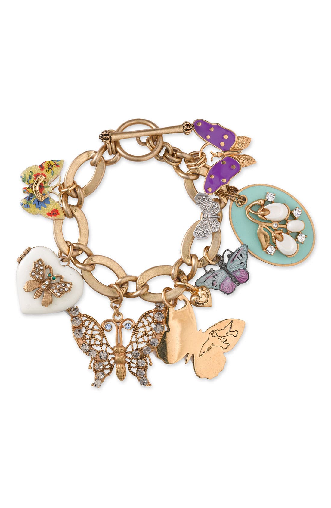 Juicy Couture 'Flights of Fancy' Butterfly Charm Bracelet Nordstrom