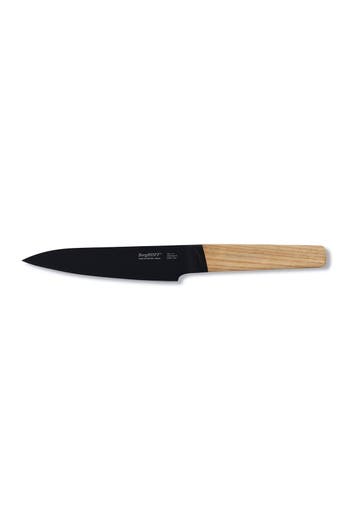 BERGHOFF BERGHOFF SILVER/NATURAL WOOD 5" UTILITY KNIFE 