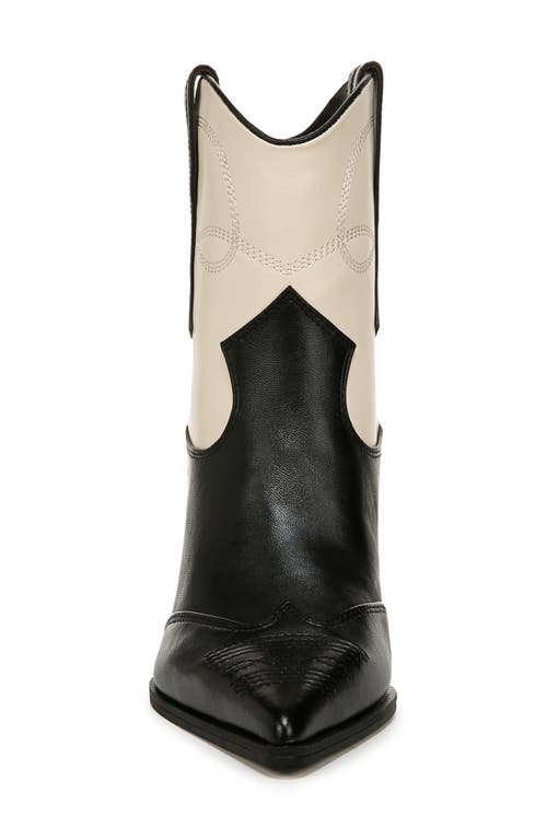 Shop Circus Ny By Sam Edelman Yolanda Western Bootie In Black/vanilla Bean