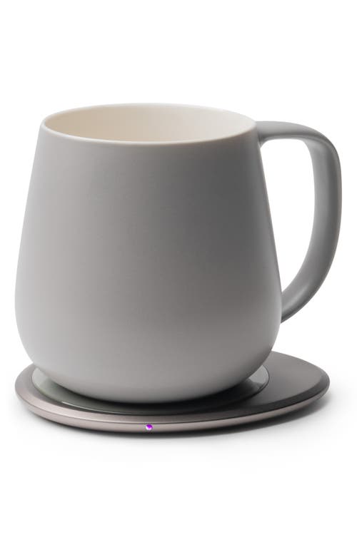 Ohom Ui+ Mug & Warmer Set In Soft Gray