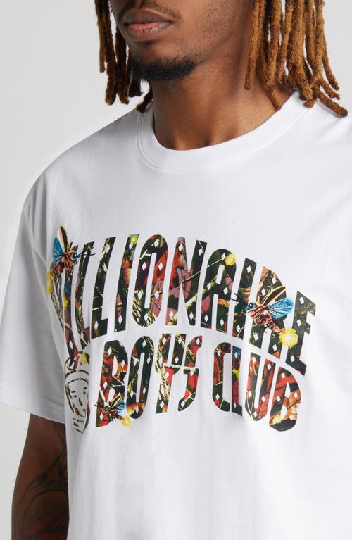 Shop Billionaire Boys Club Arch Graphic T-shirt In Bleach White