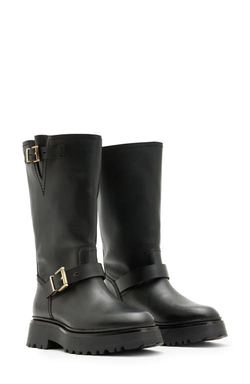 Shop Allsaints Marisa Biker Boot In Black