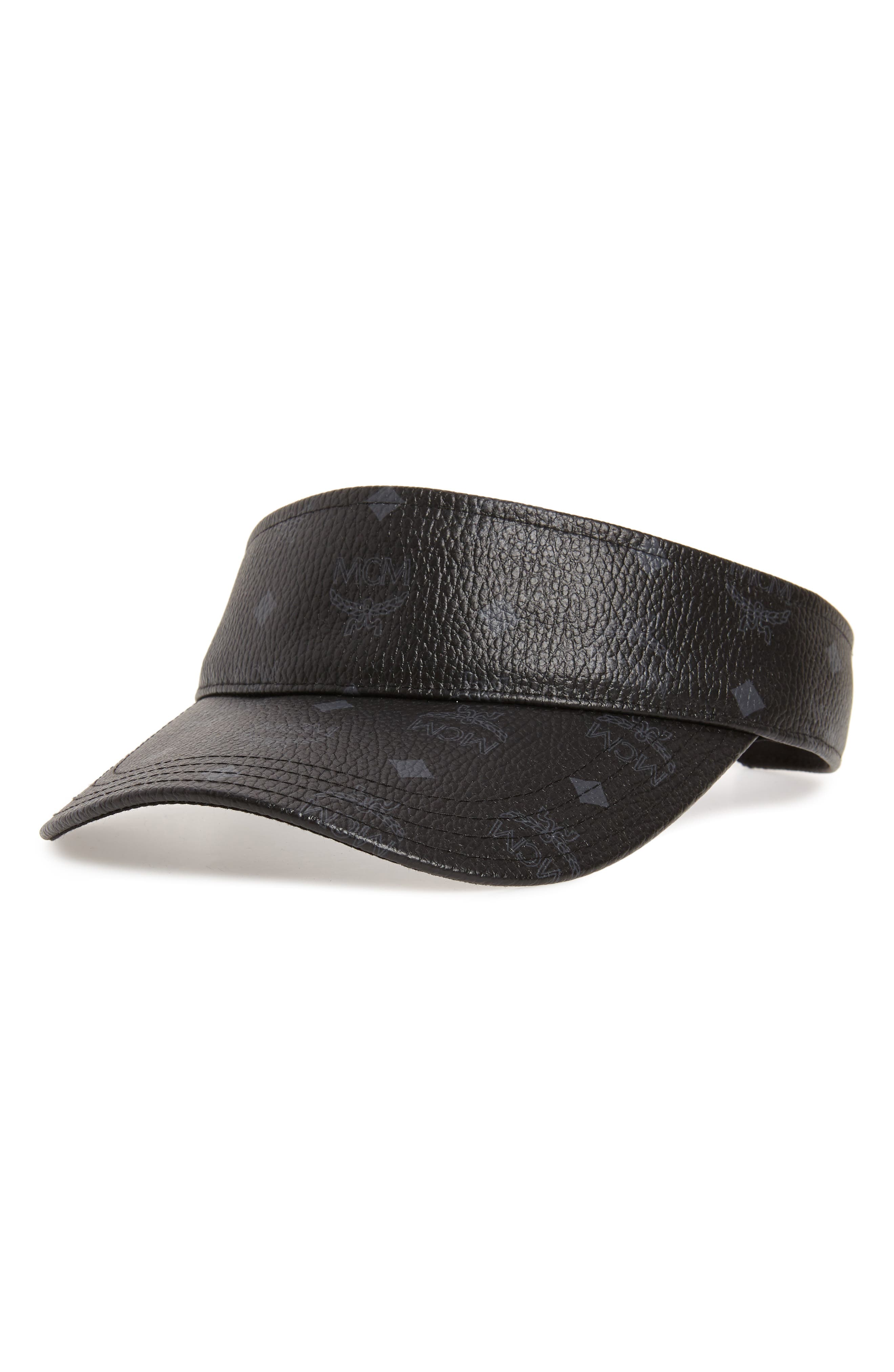 leather sun visor hats