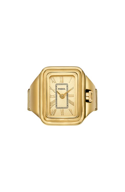 Fossil Raquel Watch Ring, 14mm in Gold at Nordstrom, Size 18