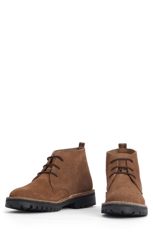 Shop Barbour Hobart Chukka Boot In Taupe Beige