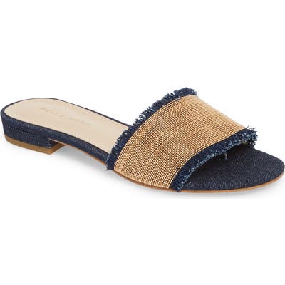 Pelle Moda Bayer Embellished Slide Sandal, Blue