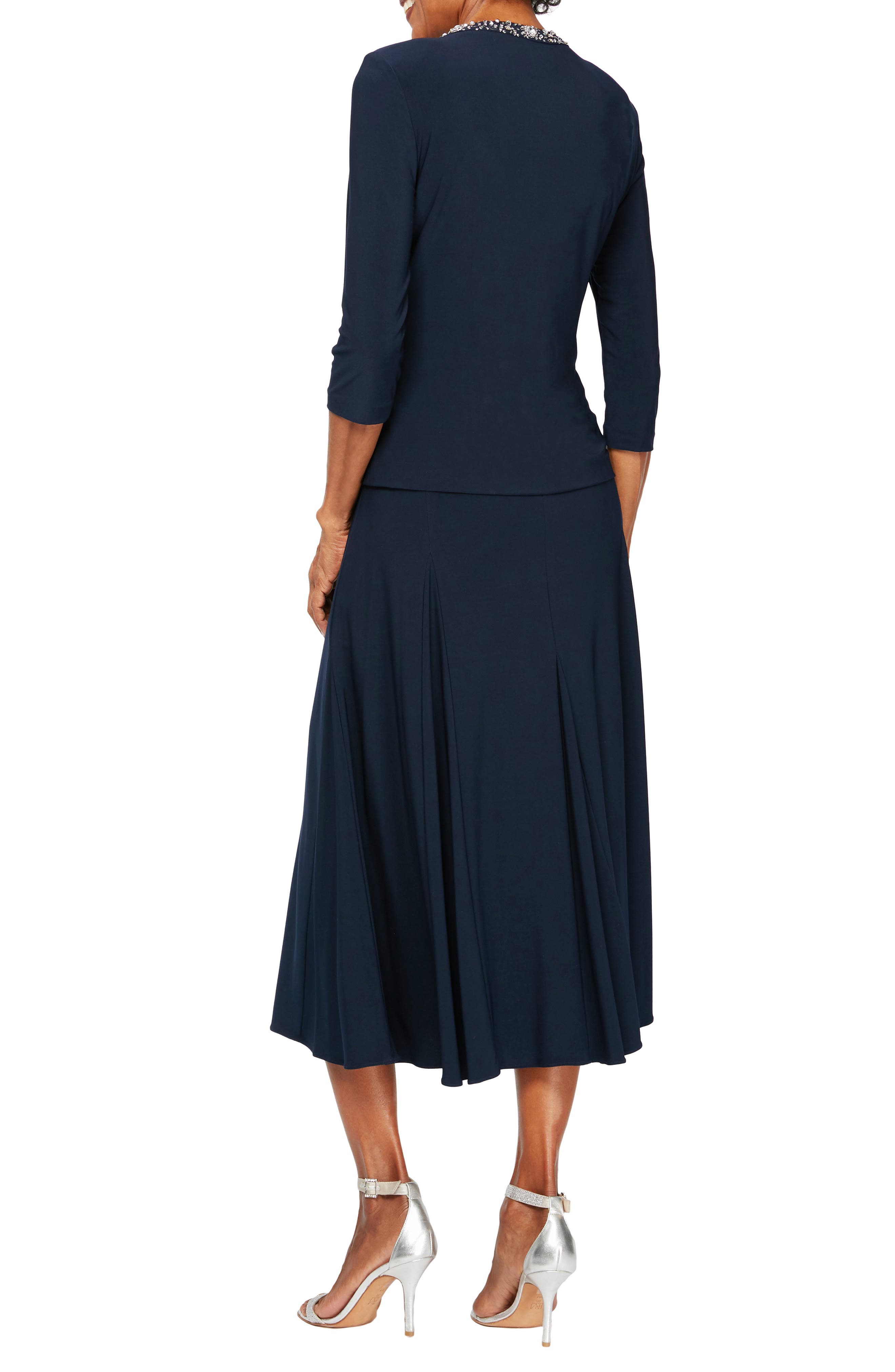 Alex Evenings Beaded Jersey Dress & Jacket Nordstrom