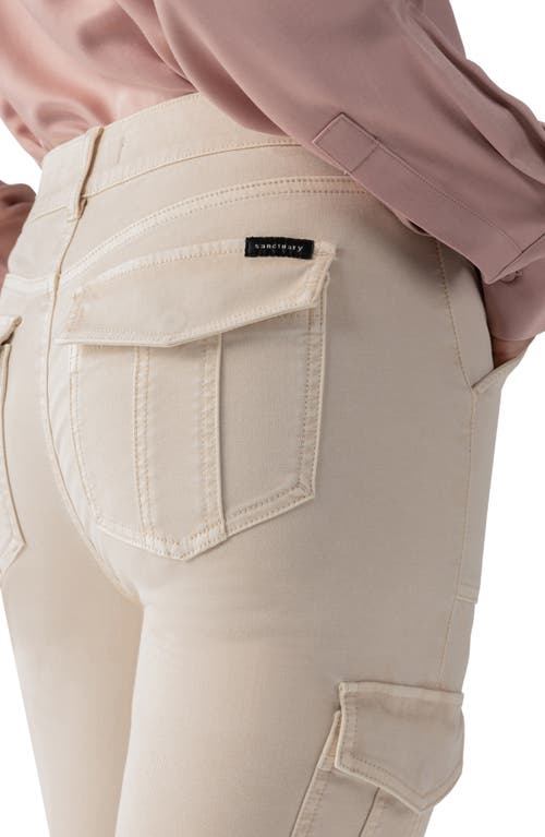 Shop Sanctuary Hayden Sculpted Cotton Blend Cargo Pants In Toasted Almond