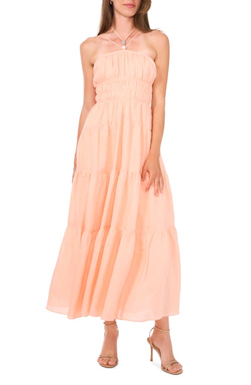 Parker The Awilda Halter Linen Maxi Sundress Light Pink at Nordstrom,