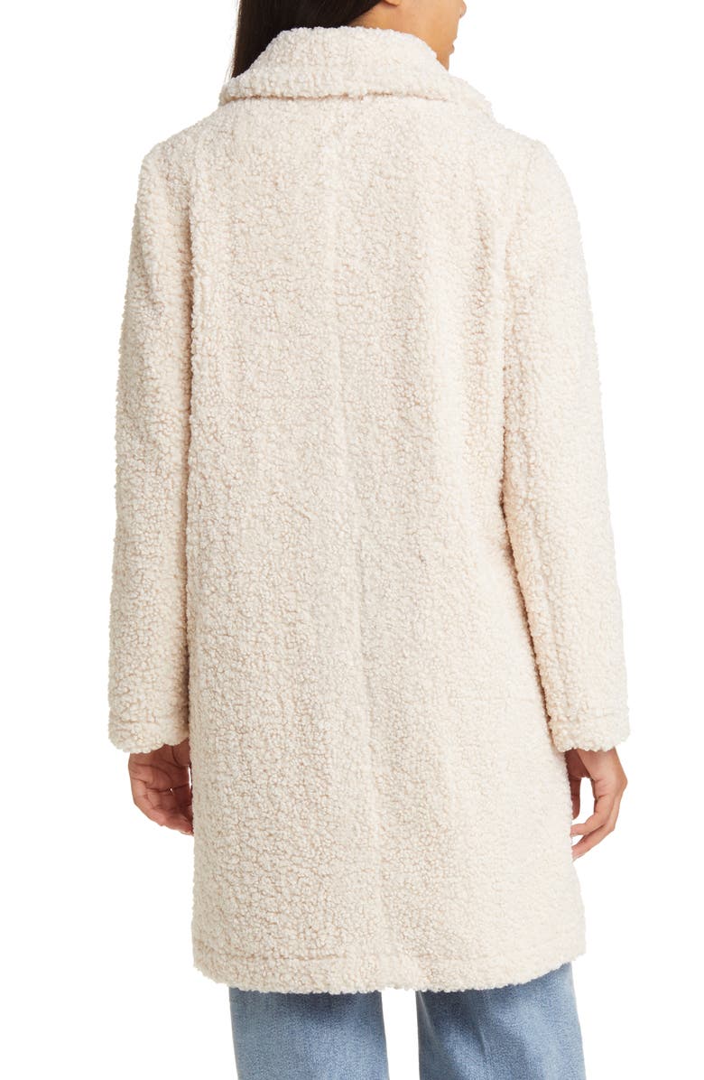 Sam Edelman Longline Teddy Fleece Coat | Nordstrom