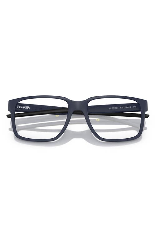 Scuderia Ferrari 54mm Square Optical Glasses In Matte Blue