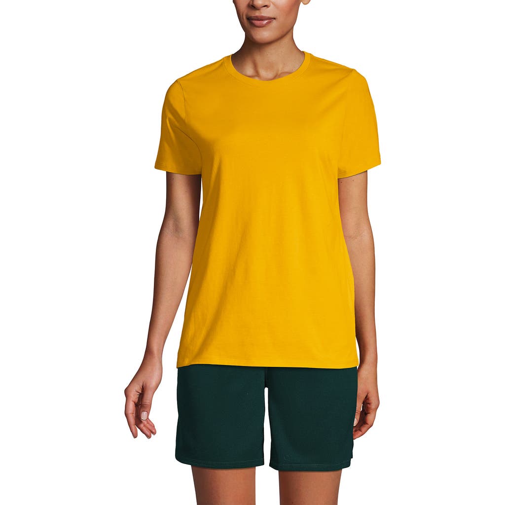 Lands' End School Uniform Short Sleeve Feminine Fit Essential T-shirt In Racing Yellow
