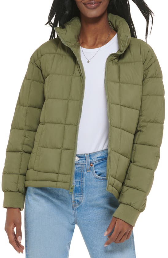 Levi's 733™ Box Quilted Puffer Jacket In Lichen Green