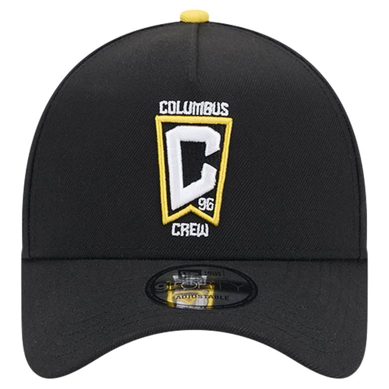 Shop New Era Black Columbus Crew 2024 Kick Off Collection 9forty A-frame Adjustable Hat