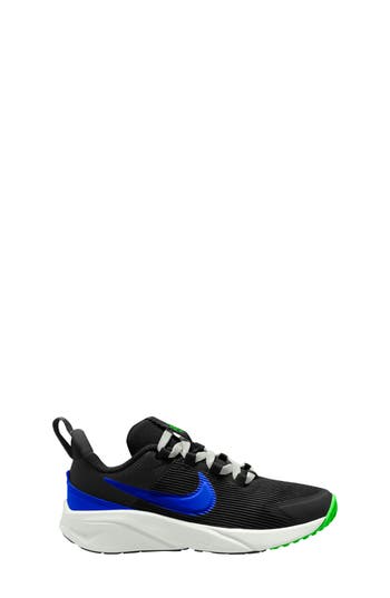 Shop Nike Kids' Star Runner 4 Sneaker In Black/racer Blue/white