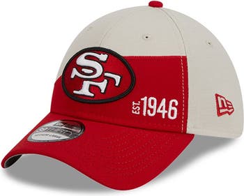 New Era Men's New Era Cream/Scarlet San Francisco 49ers 2023 Sideline  Historic 39THIRTY Flex Hat