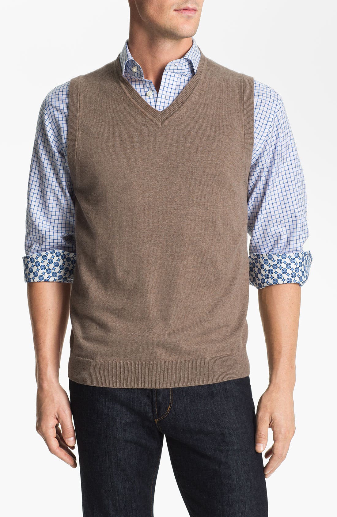 Nordstrom Cotton & Cashmere Sweater Vest Nordstrom