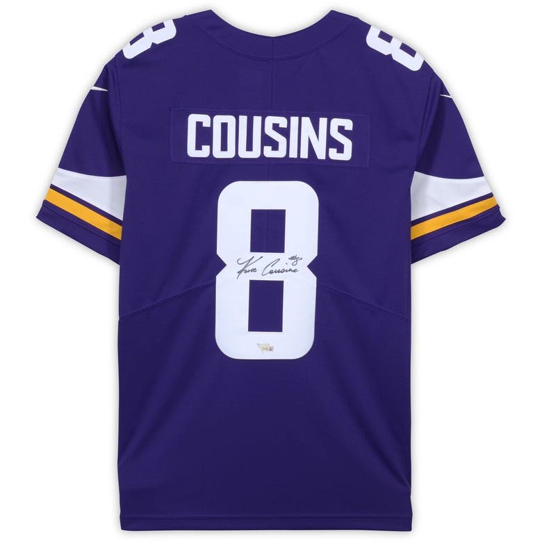 Kirk Cousins Minnesota Vikings Autographed Purple Nike Limited Jersey