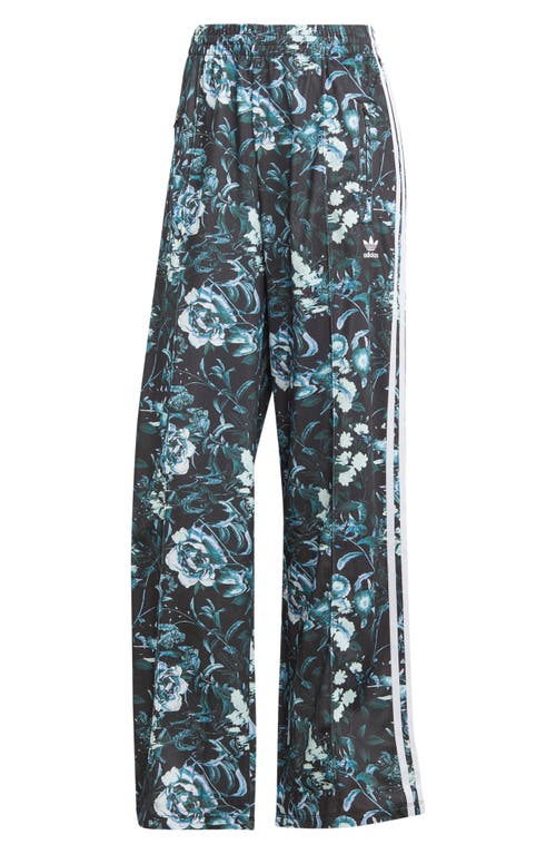 adidas Firebird Floral Track Pants in Black/Multicolor at Nordstrom, Size X-Large Regular