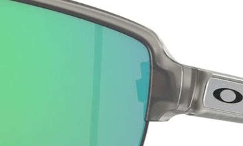 Shop Oakley 42mm Corridor Rectangle Shield Sunglasses In Grey Metal