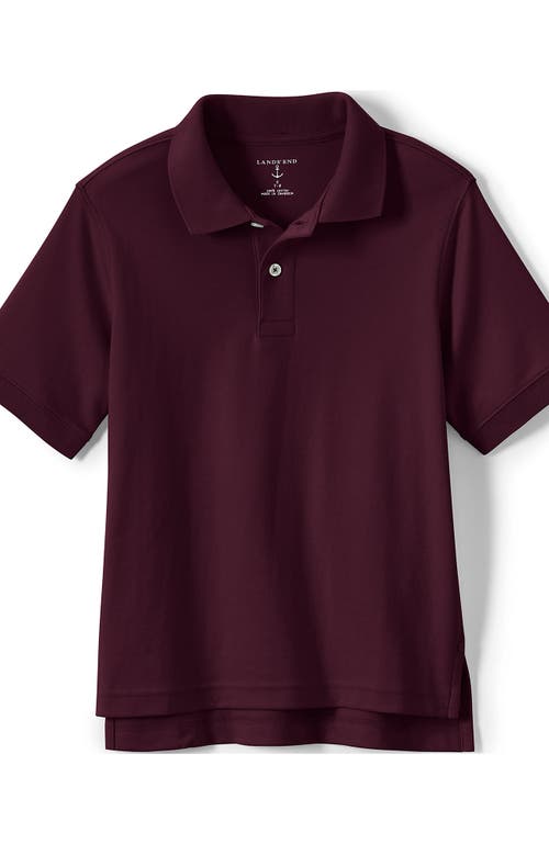 LANDS' END LANDS' END SCHOOL UNIFORM KIDS SHORT SLEEVE INTERLOCK POLO SHIRT 