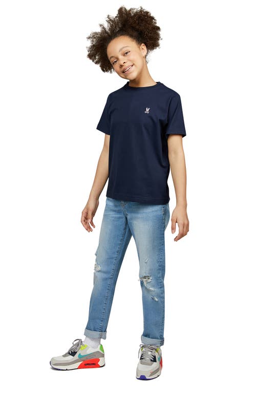 Psycho Bunny Kids' Cotton T-shirt In Navy