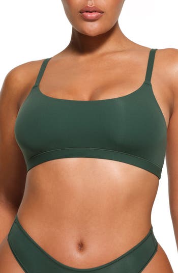 SKIMS Weightless Scoop Bra in Juniper Green Womens Size 32A Underwire NEW