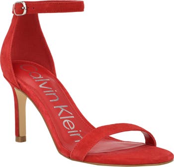 Calvin klein 2024 strap heels