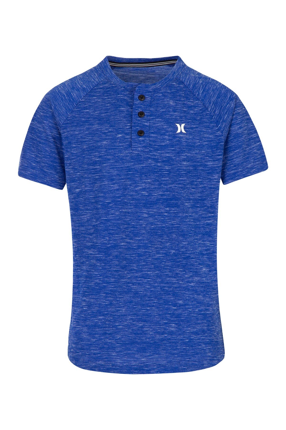 Hurley Kids' Cloud Slub Henley In Racer Blue