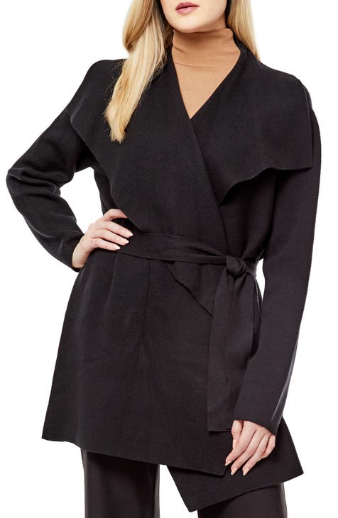 Belted Shawl Collar Coat - Willow Jane