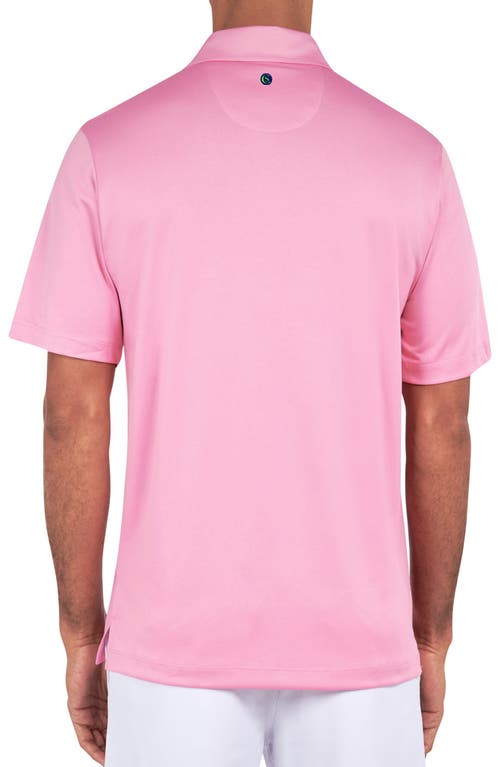 Construct Con.struct Solid Performance Golf Polo In Pink