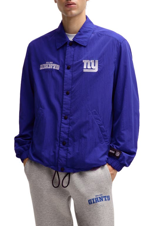 Shop Hugo Boss Boss X Nfl Otto Jacket In New York Giants