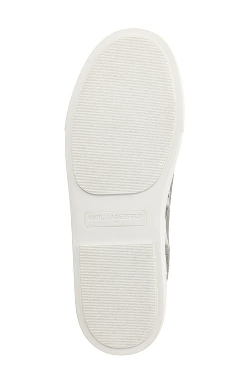 KARL LAGERFELD KARL LAGERFELD PARIS CASSANDA LOGO PRINT SLIP-ON SNEAKER
