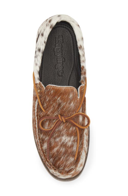 Shop Easymoc Genuine Cow Hair Loafer In Natural Cow Hair