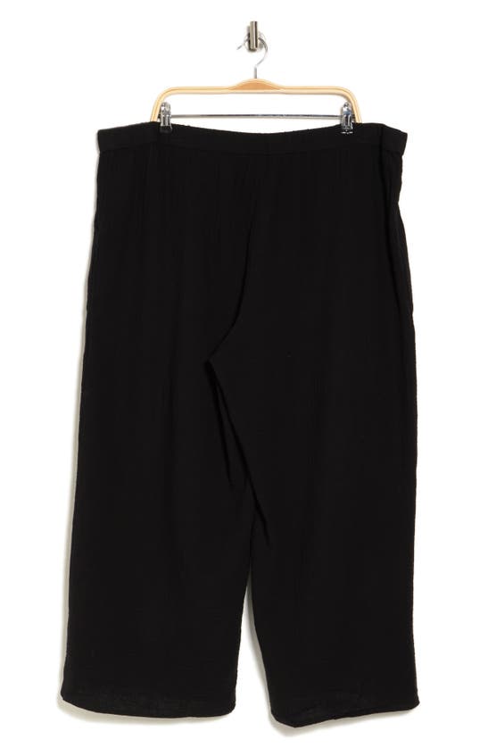 Shop Caslon ® Gauze Wide Leg Pants In Black
