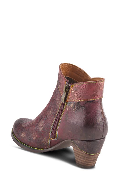 L'artiste By Spring Step Bestlove Bootie In Bordeaux Multi